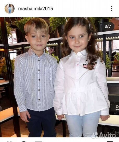 Рубашка для девочки 116
