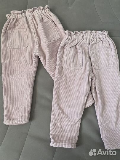 Брюки Zara для девочек двойни 92-98