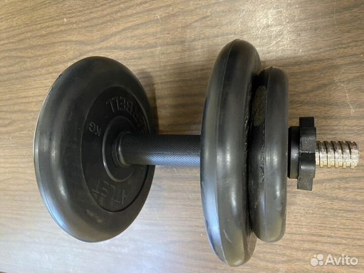 Гантели разборные 16,5 кг новые металл в резине