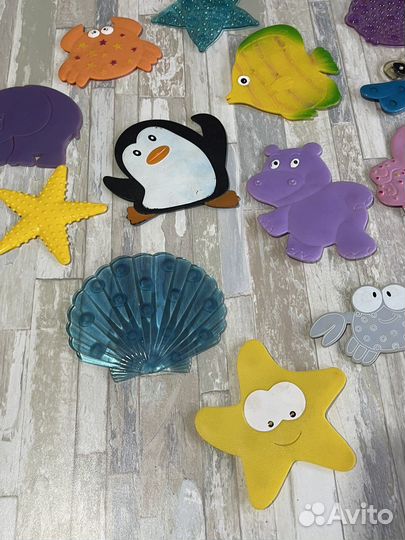 Резиновые коврики / липучки в ванну