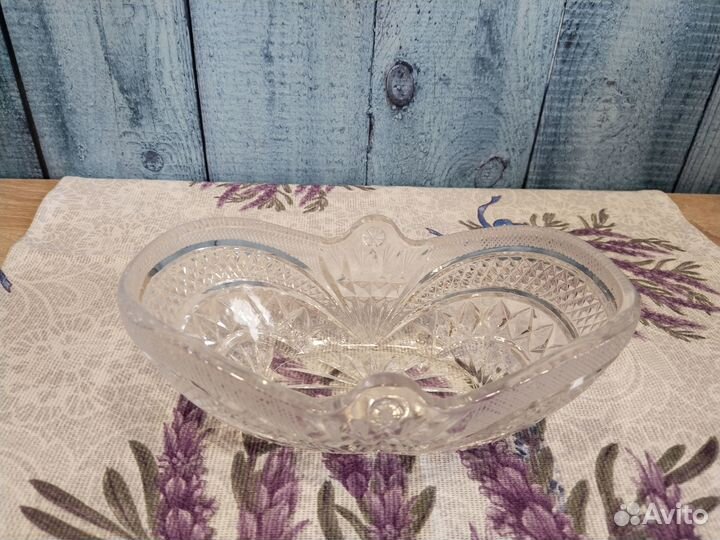 Конфетница/салатник (хрусталь)