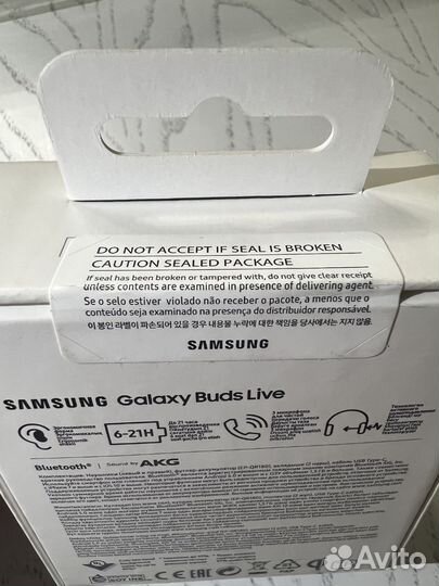 Беспроводные наушники samsung galaxy buds live