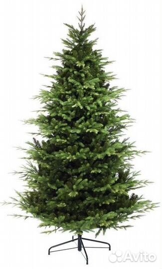 Искусственная ёлка Офелия 240 см, литая+пвх, царь