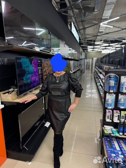 Платье кожаное Love Republic