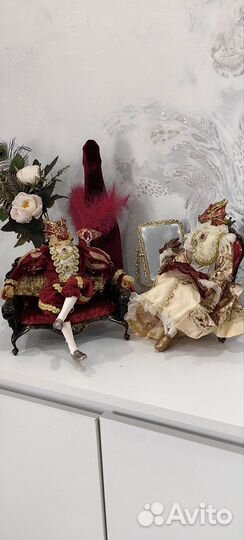 2шт интерьерные куклы драконы+ диванчик