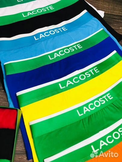 Трусы мужские боксеры Lacoste хлопок