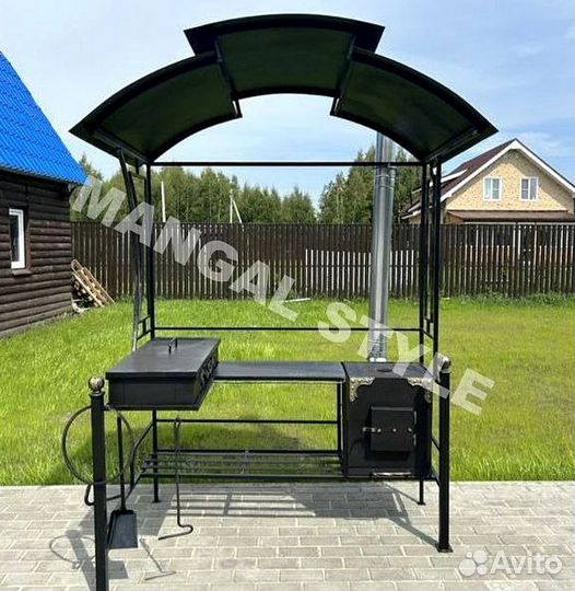 Мангал с крышей