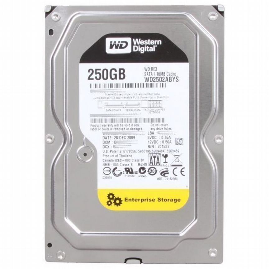 [WD2502ABYS] Жесткий Диск Western Digital 250gb Sata Wd2502abys