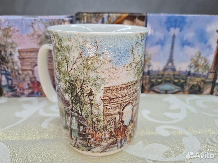 Кружки Мулен Руж, Елисейские поля, Сена и др