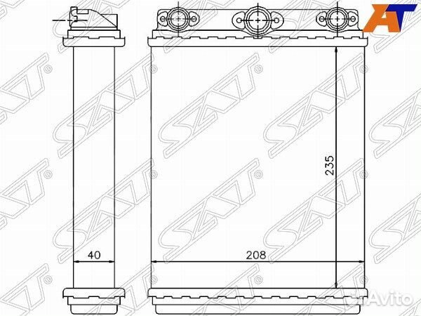 Радиатор отопителя салона mercedes E-class, merced