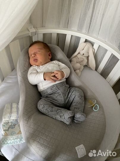 Круглая кровать трансформер 8в1 с маятником