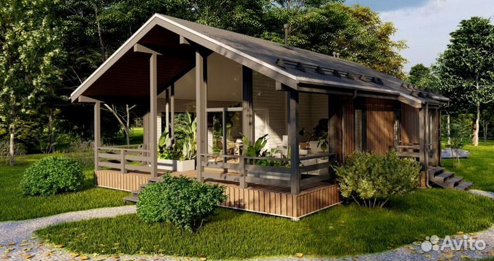 Каркасный дом 60 кв.м. под ключ