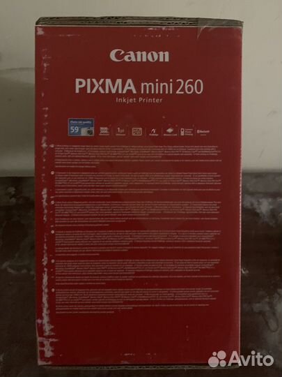 Фотопринтер canon pixma mini 260