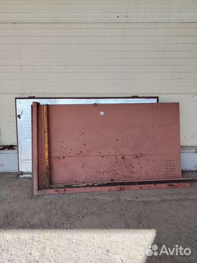 Ворота гаражные металлические бу