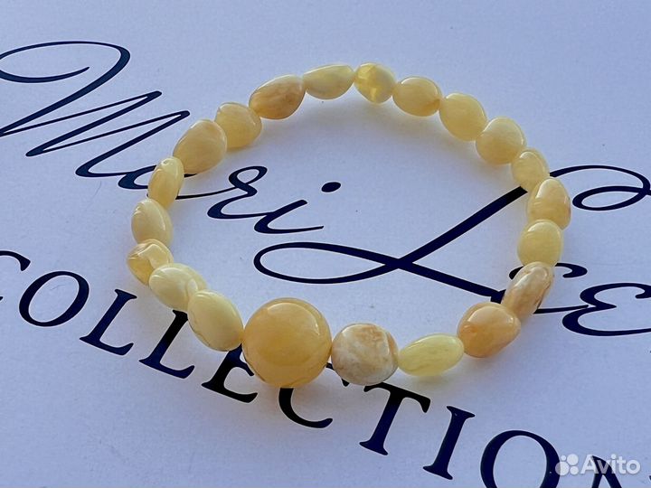 Браслет из натурального янтаря