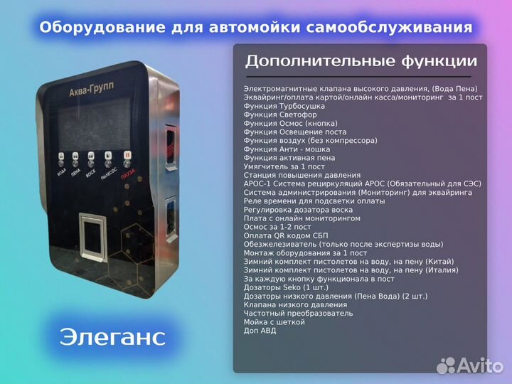 Оборудование для Автомойки / Люкс Pro 74