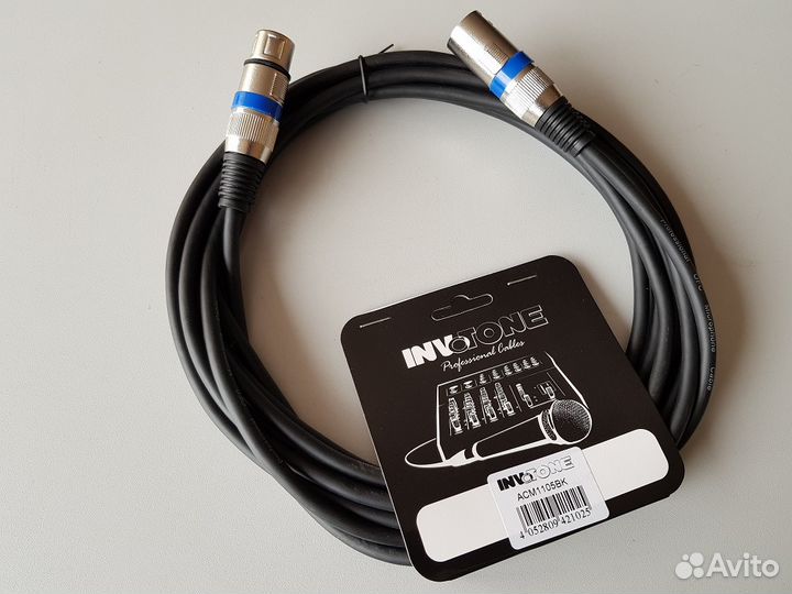 Микрофонный кабель Invotone ACM1105BK Новый