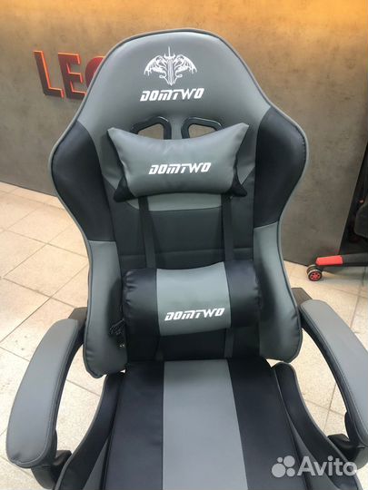 Игровое Компьютерное Кресло domtwo (Черно-Серый)