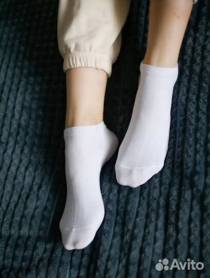 Носки Набор Короткие Белые 10 пар