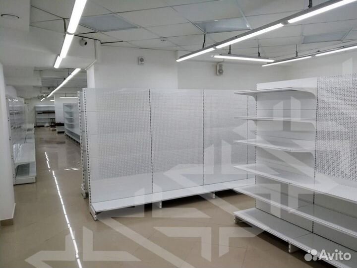 Торговые стеллажи перфорированные, островные, пристенные