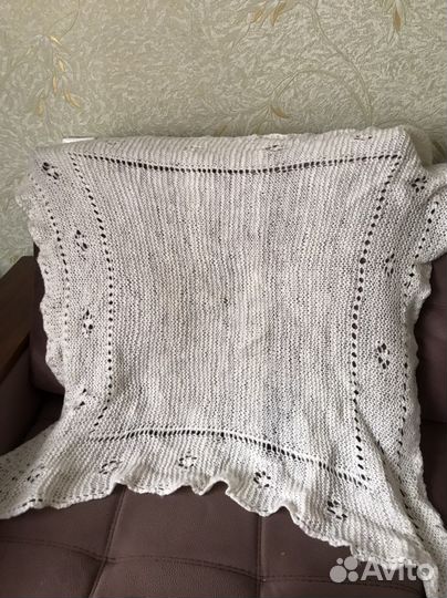 Платок вязаный очень тёплый