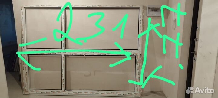 Стеклопакет б/у межконатная дверь