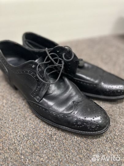 Фирменные ботинки кожа