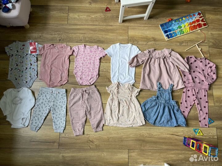 Детские вещи пакетом для девочки 80-92