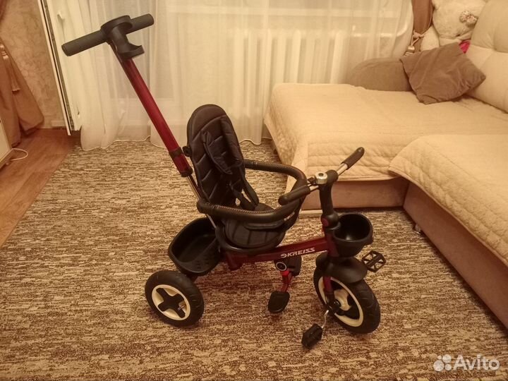 Велосипед-коляска трёхколёсный детский kreiss