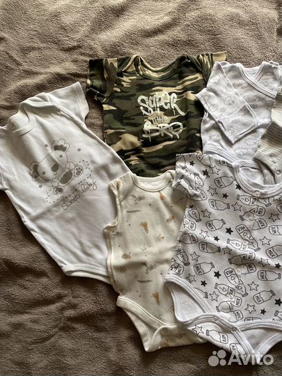 Боди с месяца и дальше по возрасту старше