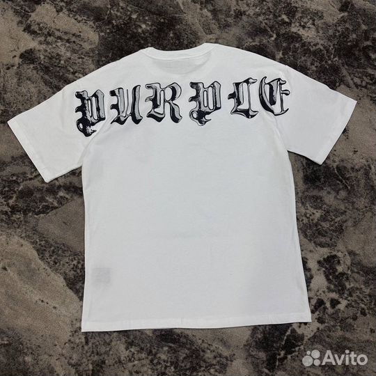 Футболка purple brand белая