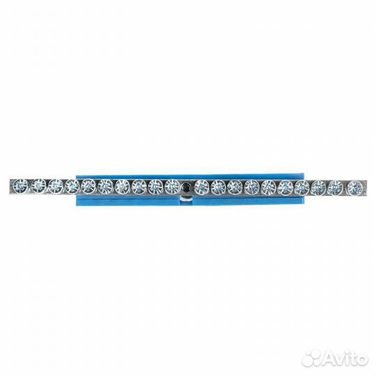 Шина нулевая N 6х9 20 отверст. цинк син. изолятор на DIN-рейку PROxima EKF sn1-63-20-d