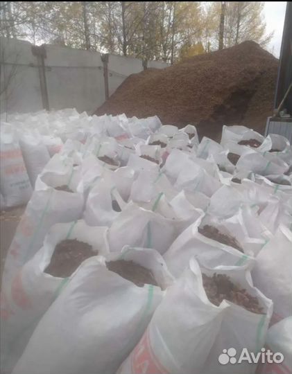 Шелуха кедровой шишки-Тунга, мульча, удобрение