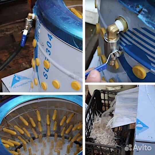 Перосъёмная машина NT-600 для бройлеров, кур, уток