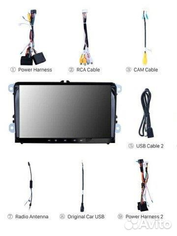 Магнитола андроид VW Фольксваген skoda
