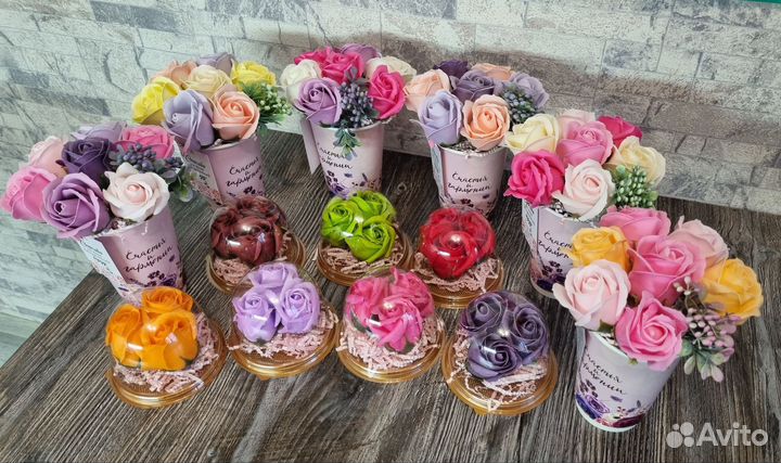 Букеты из мыльных цветов