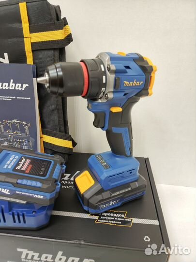Дрель шуруповерт mabar 1802 безщеточный