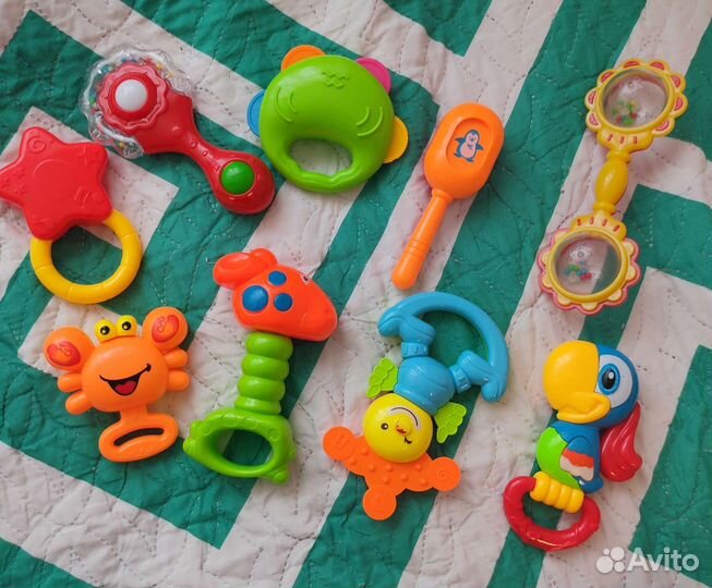 Игрушки погремушки пакетом