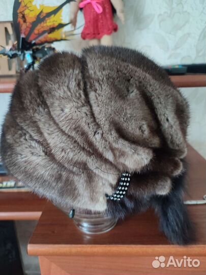 Шапка норковая женская