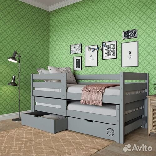 Кроватка берёза выдвижная матрешка детская