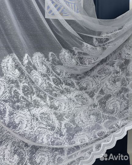 Тюль элиза готовый на окна пошив