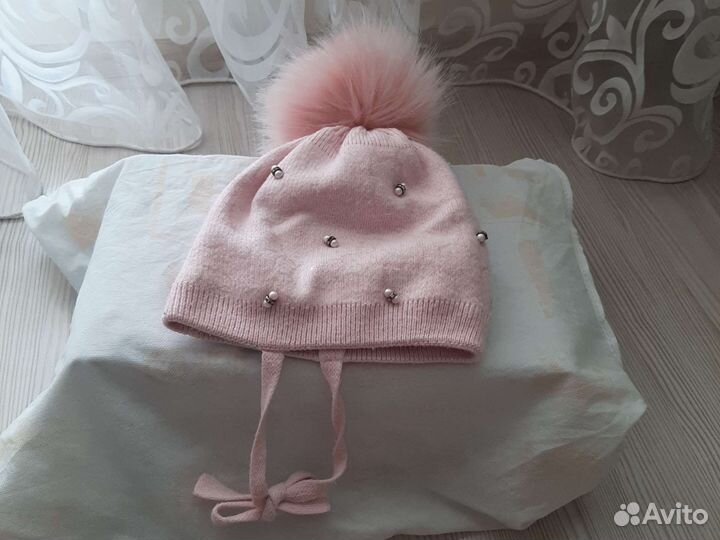 Шапка для девочки зимняя