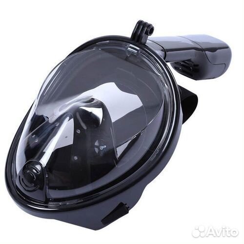 Маска для снорклинга для плавания черная