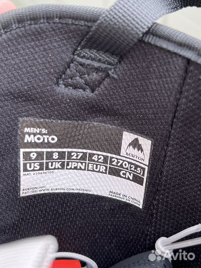 Сноубордические ботинки burton moto
