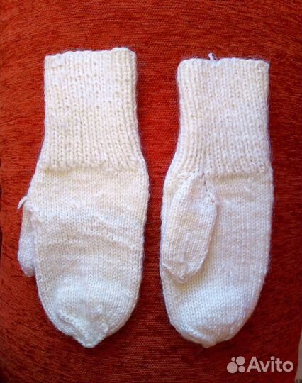 Варежки женские шерсть/мохер