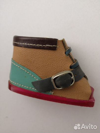 Сувенир игольница башмачок сандалик СССР сувенир