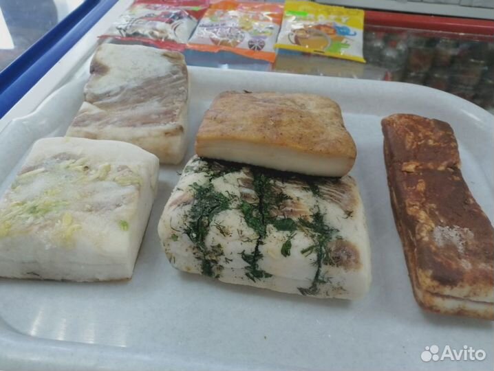 Сало вкусное белое 2,5см