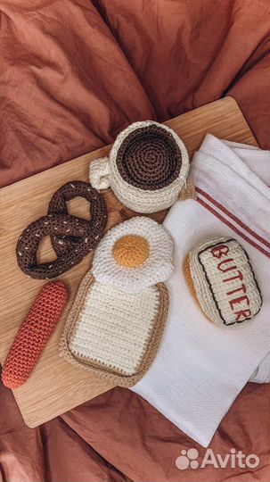 Еда для детской кухни (амигуруми)