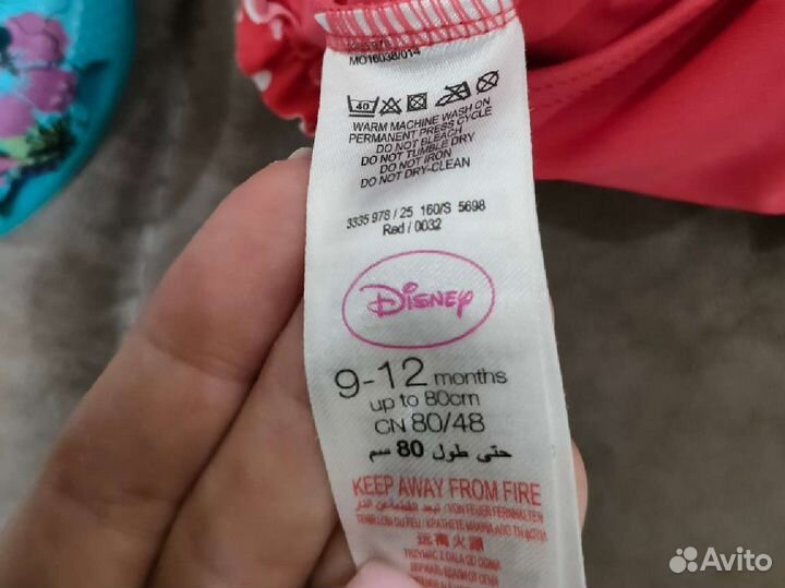 Купальник для девочки 80 и сабо crocs 12,5 см