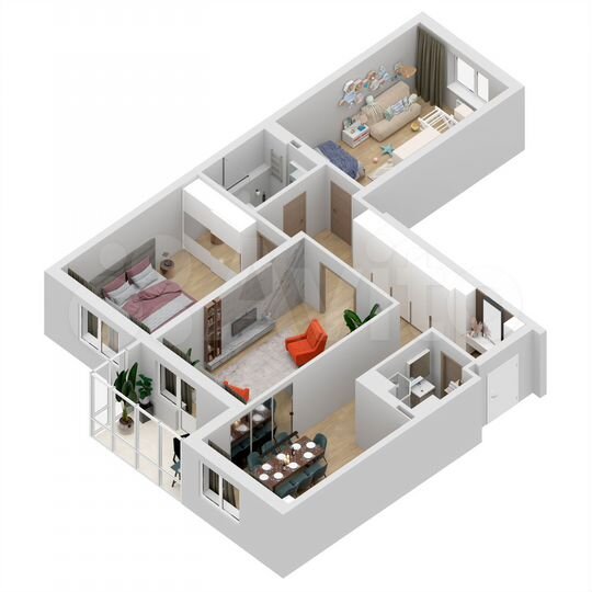 3-к. квартира, 101,8 м², 3/27 эт.